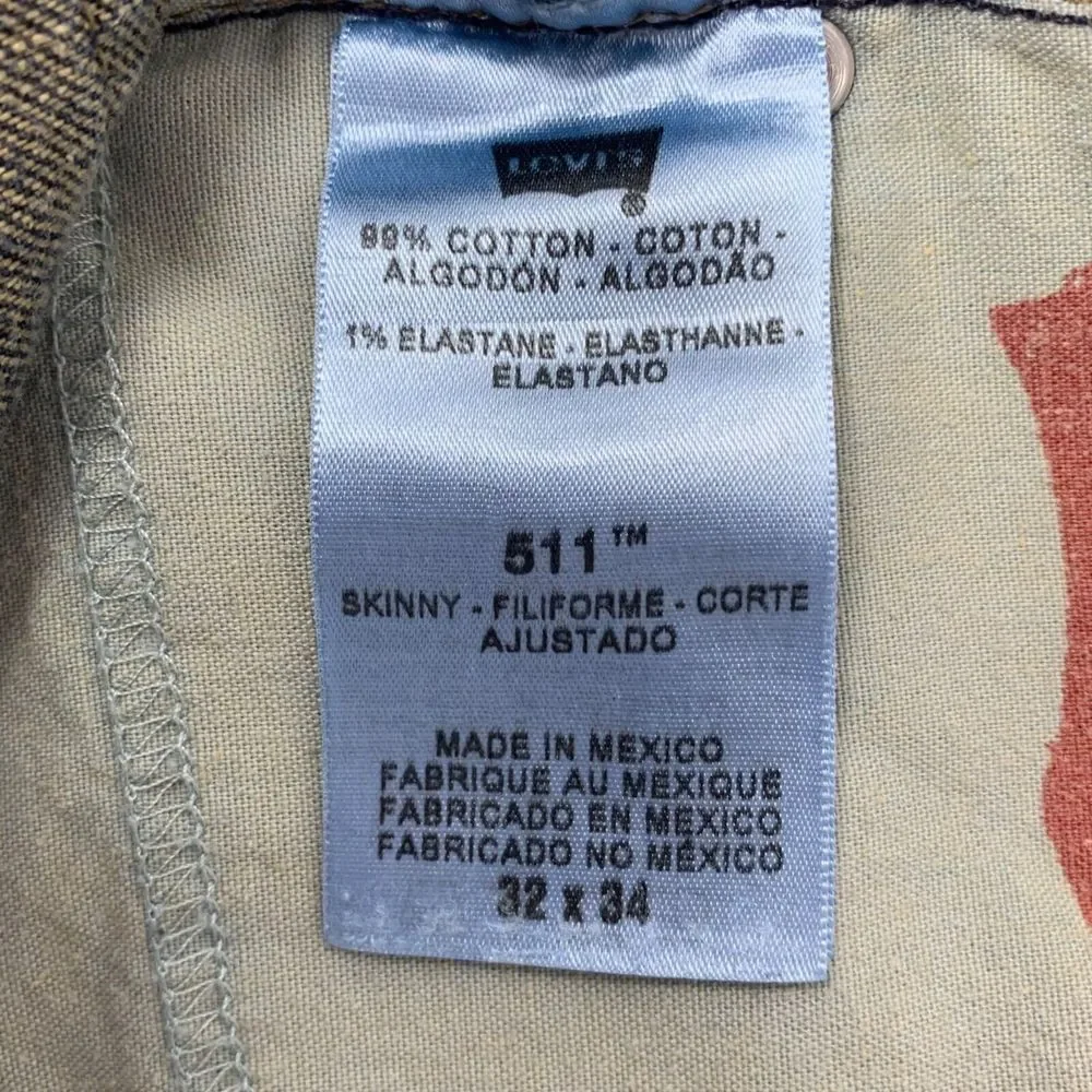 Levi Strauss 511 Skinny Jeans‎ W32 L34